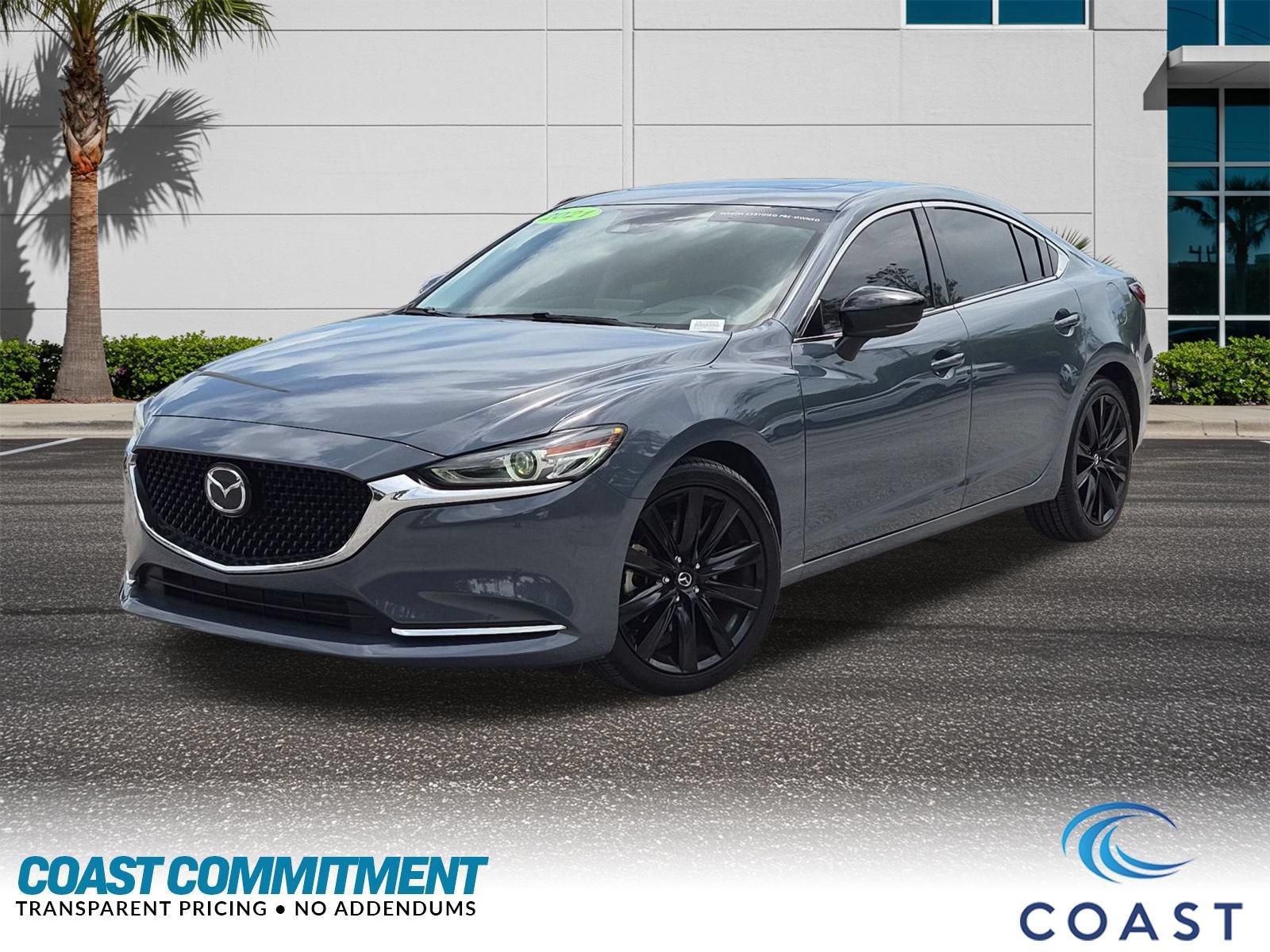 Certified 2021 MAZDA MAZDA6 Carbon Edition FWD image 1