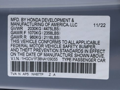 Used 2022 Honda Accord Sport image 61