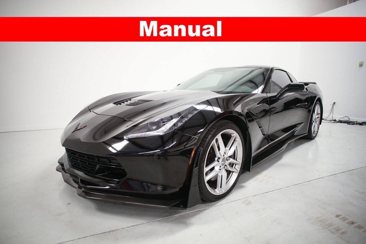 Used 2018 Chevrolet Corvette Stingray Coupe w/ Carbon Flash Badge Package RWD image 1