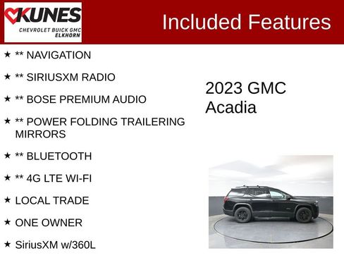 Used 2023 GMC Acadia AT4 w/ Preferred Package AWD/4WD image 3