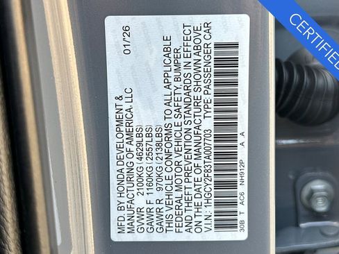 Certified 2026 Honda Accord Touring image 30