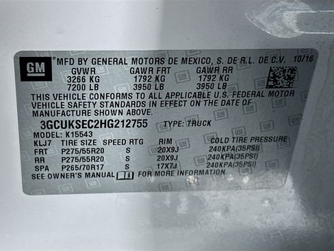 Used 2017 Chevrolet Silverado 1500 LTZ Z71 w/ LTZ Plus Package image 12