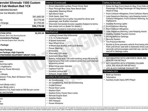 Used 2022 Chevrolet Silverado 1500 Custom w/ Rally Edition image 3