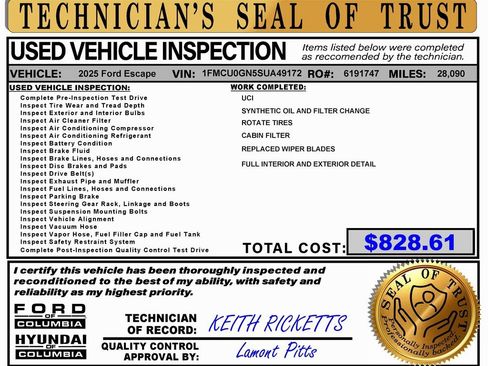 Used 2025 Ford Escape Active w/ Cold Weather Package image 2