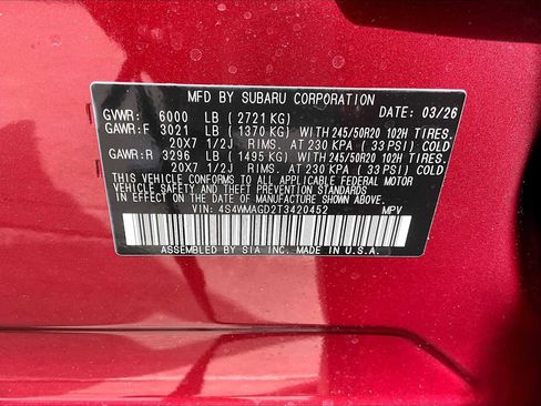 New 2026 Subaru Ascent Limited AWD/4WD image 18