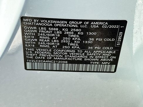Used 2022 Volkswagen Atlas Cross Sport SE AWD/4WD image 27