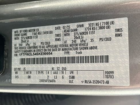 Used 2025 Ford F150 STX w/ Equipment Group 200A AWD/4WD image 34
