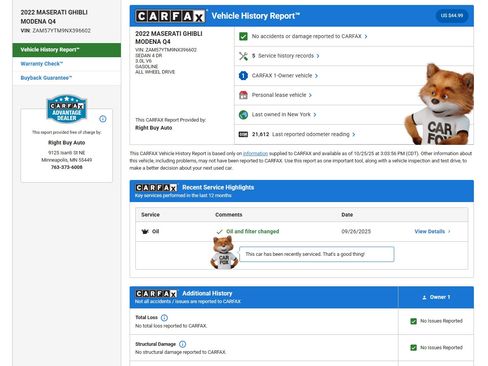 Used 2022 Maserati Ghibli Modena Q4 image 20