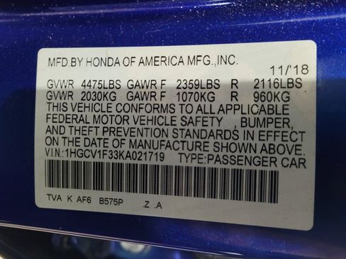 Used 2019 Honda Accord Sport image 33