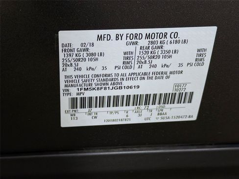 Used 2018 Ford Explorer Limited AWD/4WD image 40