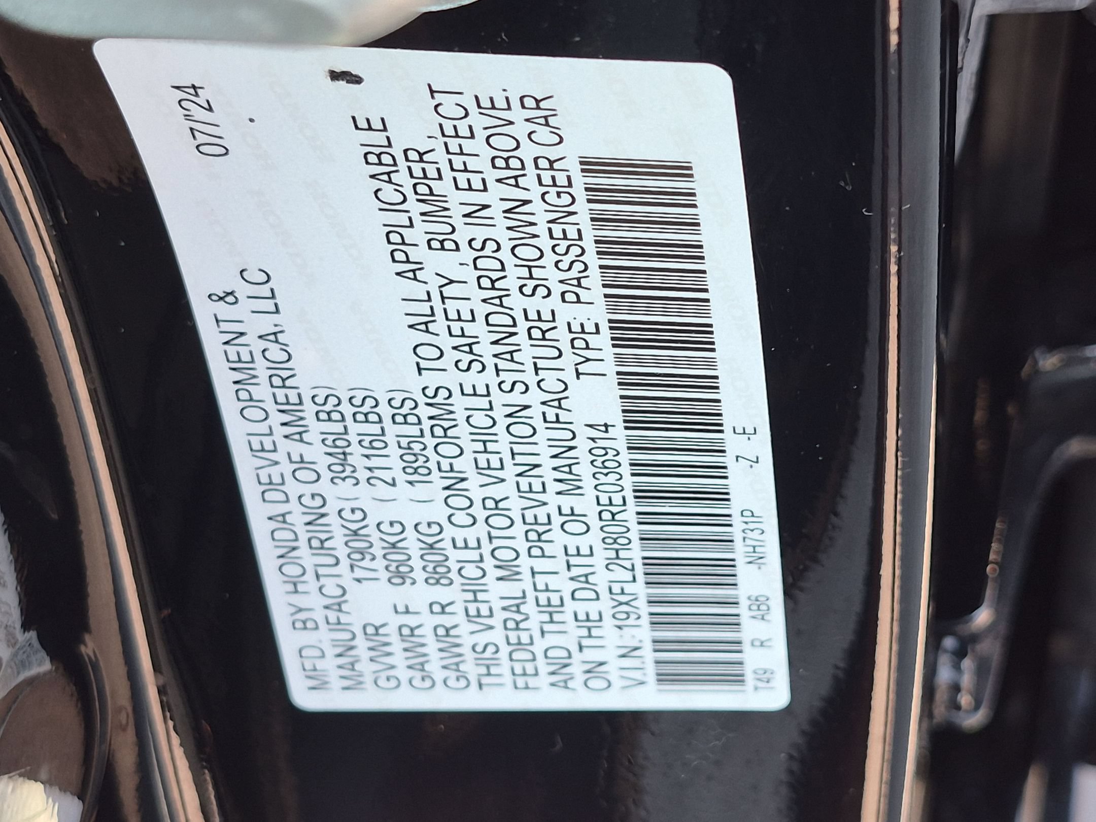 Used 2024 Honda Civic Sport image 39