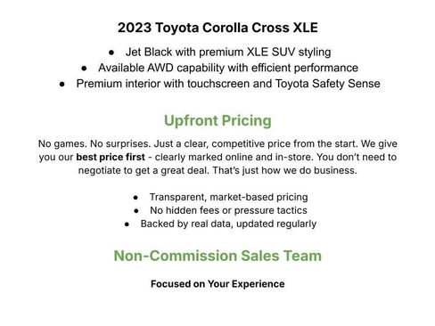 Used 2023 Toyota Corolla Cross XLE w/ Convenience Package AWD/4WD image 3