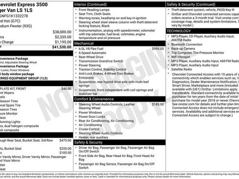 Used 2019 Chevrolet Express 3500 LS RWD image 1