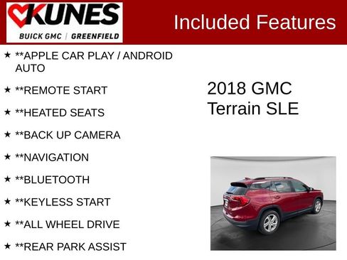 Used 2018 GMC Terrain SLE w/ Driver Convenience Package AWD/4WD image 2