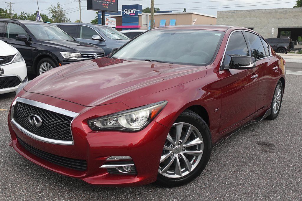Used 2016 INFINITI Q50 3.0t Premium w/ 3.0T Premium Plus Package RWD image 1