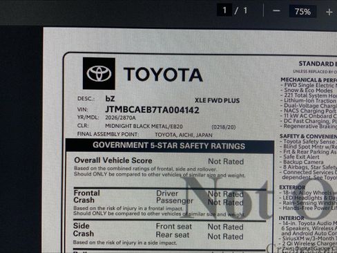 New 2026 Toyota bZ image 18