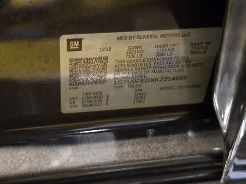 Used 2019 GMC Sierra 1500 Denali w/ Driver Alert Package II AWD/4WD image 8