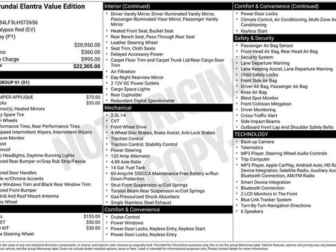 Used 2020 Hyundai Elantra Value Edition FWD image 4