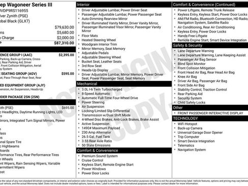 Used 2024 Jeep Wagoneer Series III w/ Convenience Group I AWD/4WD image 38