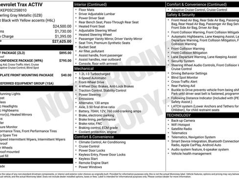 Used 2025 Chevrolet Trax ACTIV w/ Sunroof Package FWD image 29
