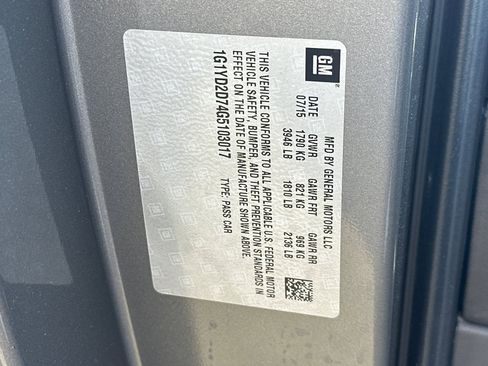 Used 2016 Chevrolet Corvette Stingray Coupe w/ 2LT Preferred Equipment Group image 55