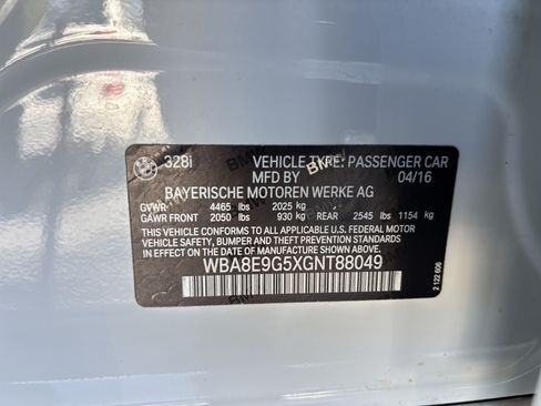 Used 2016 BMW 328i Sedan RWD image 35