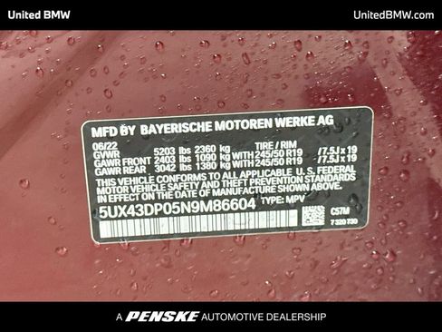 Used 2022 BMW X3 sDrive30i w/ Premium Package 2 RWD image 22