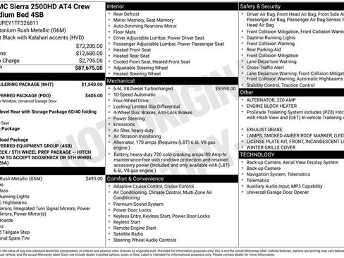 New 2026 GMC Sierra 2500 AT4 w/ Max Trailering Package AWD/4WD image 26