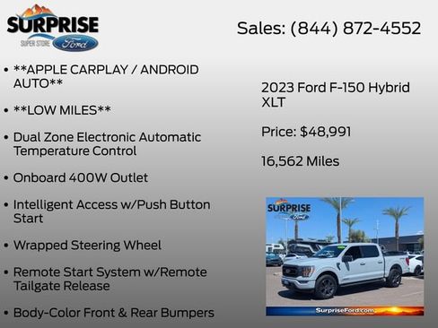 Certified 2023 Ford F150 XLT w/ Equipment Group 302A High AWD/4WD image 38
