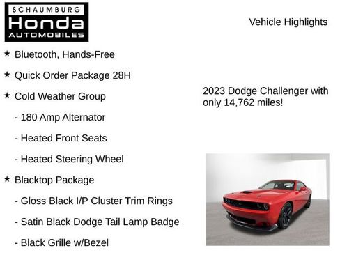 Used 2023 Dodge Challenger R/T w/ Blacktop Package image 8