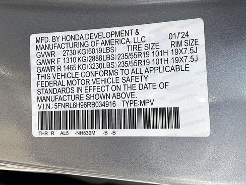 Certified 2024 Honda Odyssey Elite image 34