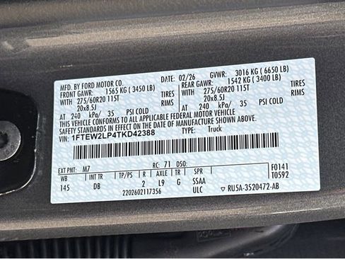 New 2026 Ford F150 STX w/ Equipment Group 200A image 39