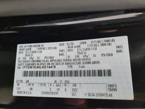 Used 2020 Ford F150 Lariat w/ Equipment Group 502A Luxury AWD/4WD image 33