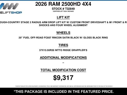 Used 2026 RAM 2500 Laramie w/ Night Edition AWD/4WD image 2