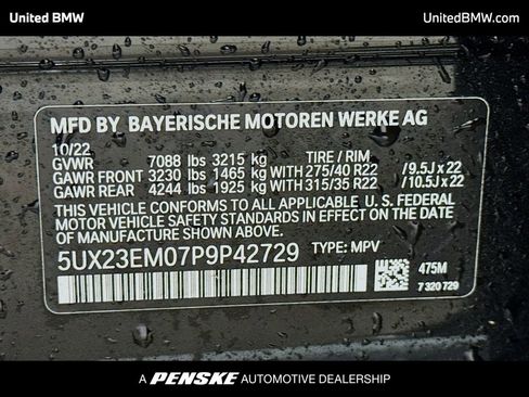 Certified 2023 BMW X7 xDrive40i w/ M Sport Package image 15