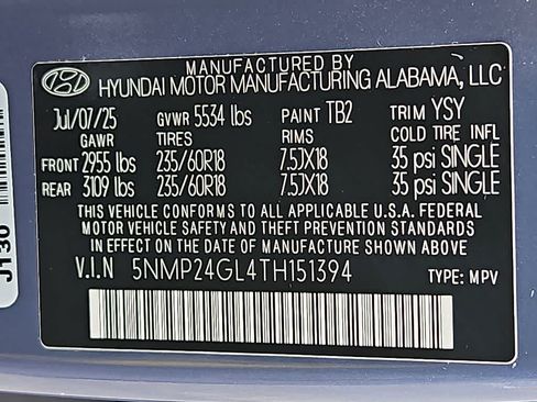 Certified 2026 Hyundai Santa Fe SEL FWD image 27