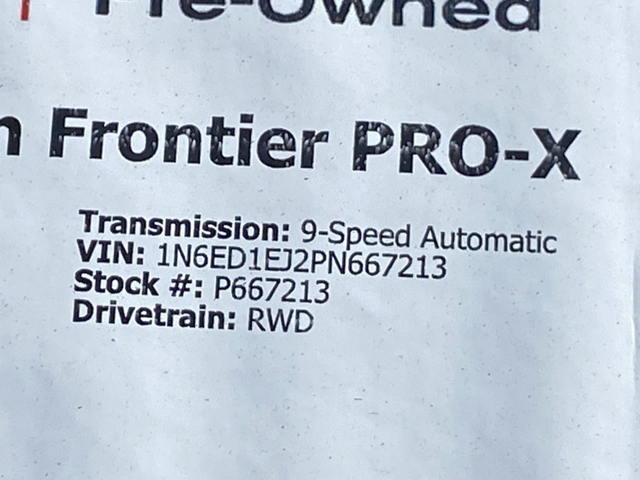 Certified 2023 Nissan Frontier Pro-X w/ Pro Convenience Package RWD image 36