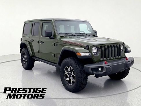 Used 2021 Jeep Wrangler Unlimited Rubicon w/ Uconnect 4C Nav & Sound Group AWD/4WD image 1