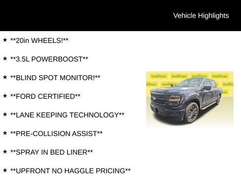 Certified 2025 Ford F150 XLT w/ Equipment Group 302A MID AWD/4WD image 8