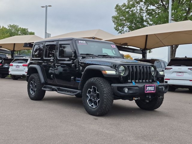 Used 2022 Jeep Wrangler Unlimited Rubicon 4xe w/ Steel Bumper Group AWD/4WD image 3