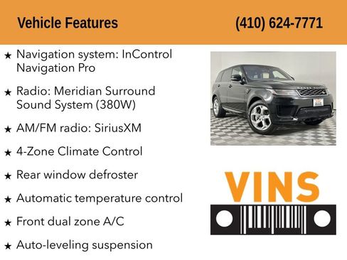 Used 2018 Land Rover Range Rover Sport HSE AWD/4WD image 5