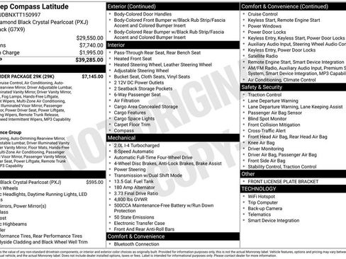 New 2026 Jeep Compass Latitude w/ Quick Order Package 29K image 47