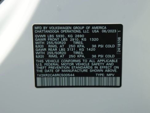 Used 2024 Volkswagen Atlas SE AWD/4WD image 28