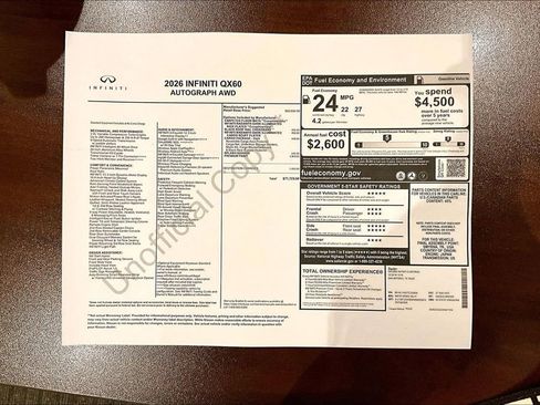 New 2026 INFINITI QX60 Autograph AWD/4WD image 41