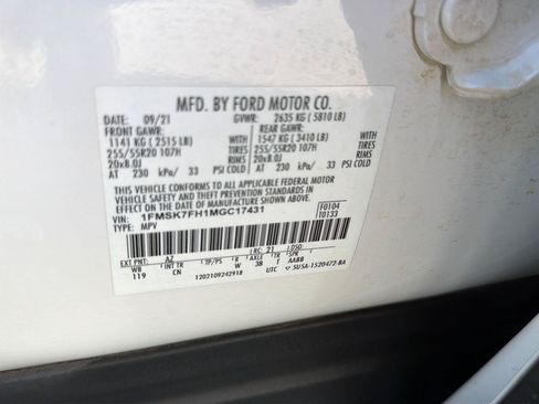 Used 2021 Ford Explorer Limited w/ Equipment Group 301A RWD image 44