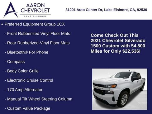 Used 2021 Chevrolet Silverado 1500 Custom image 10