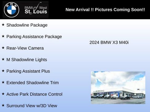 Used 2024 BMW X3 M40i w/ Parking Assistance Package AWD/4WD image 3