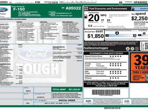 Used 2017 Ford F150 Lariat w/ Equipment Group 502A Luxury image 5