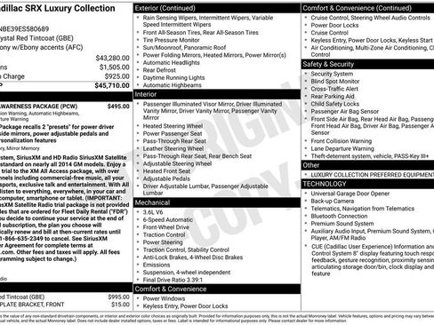 Used 2014 Cadillac SRX Luxury w/ Driver Awareness Package FWD image 31