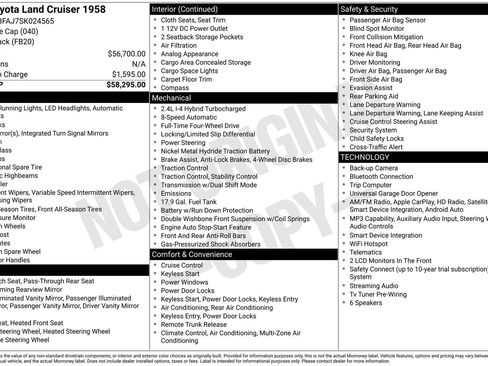 Used 2025 Toyota Land Cruiser 1958 AWD/4WD image 2
